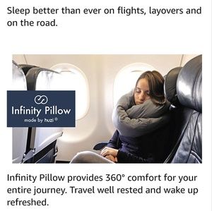 HOLIDAY SALE! 🎄 Huzi Infinity Travel Pillow 😴🛫